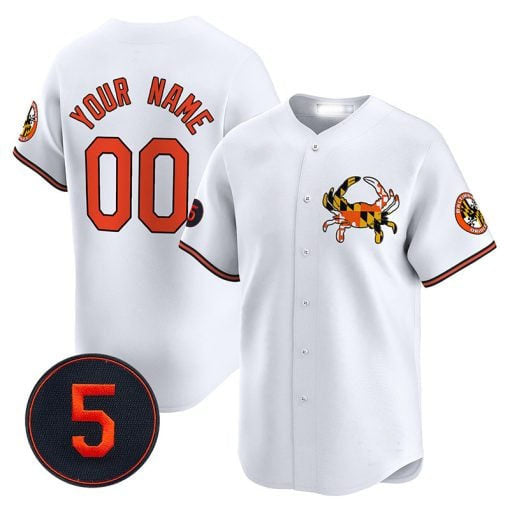 Custom Baltimore Orioles Robinson Patch Vapor Premier Limited V2– All Stitched Baseball Jersey - Main View
