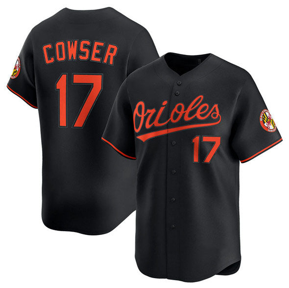 Baltimore Orioles #17 Colton Cowser Black 2025 Alternate Limited Stitched Baseball Jersey - Main View