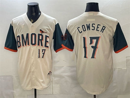 Baltimore Orioles #17 Colton Cowser Natural 2026 City Connect Stadium Stitched Jersey - Main View
