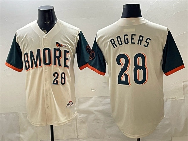 Baltimore Orioles #28 Trevor Rogers Natural 2026 City Connect Stadium Stitched Jersey - Main View