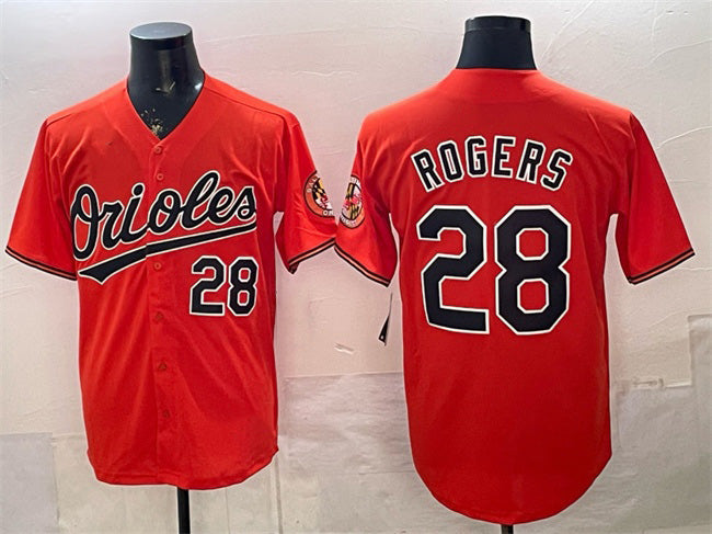 Baltimore Orioles #28 Trevor Rogers Orange 2025 Limited Stitched Baseball Jersey - Main View