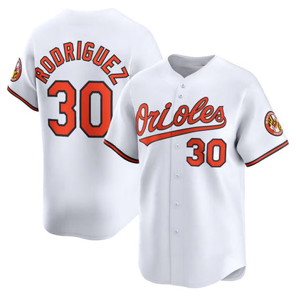 Baltimore Orioles #30 Grayson Rodriguez Alternate Limited Player Jersey - White Stitched Baseball Jersey - Main View