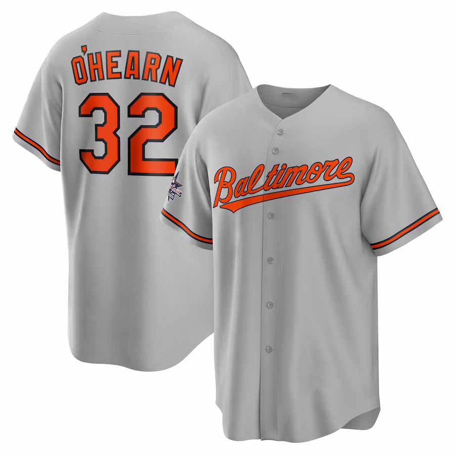Baltimore Orioles #32 Ryan O'Hearn 2025 All-Star Game Road Replica Player Jersey - Gray Stitched Baseball Jersey - Main View