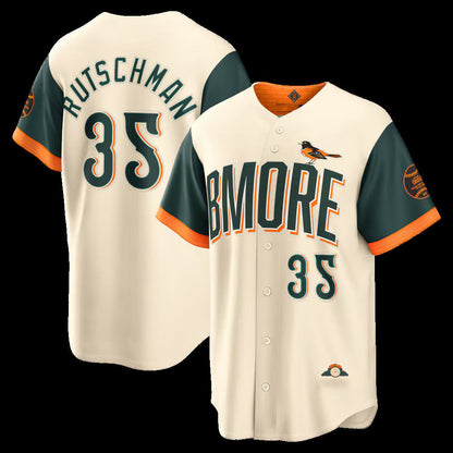 Baltimore Orioles #35 Adley Rutschman Natural 2026 City Connect Stadium Stitched Baseball Jersey - Main View