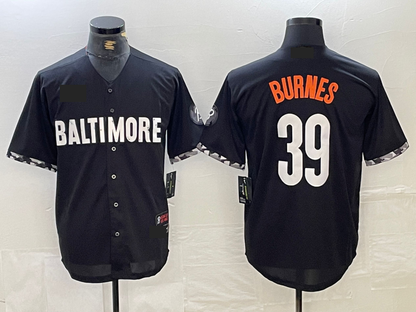 Baltimore Orioles #39 Corbin Burnes Black 2023 City Connect Cool Base Stitched Baseball Jerseys - Main View