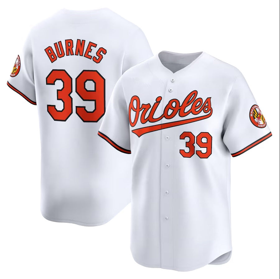 Baltimore Orioles #39 Corbin Burnes Home Limited Player Jersey - White Stitched Baseball Jersey - Main View
