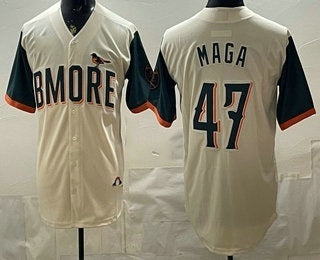 Baltimore Orioles #47 MAGA Cream 2026 City Connect Stadium Jersey - Main View