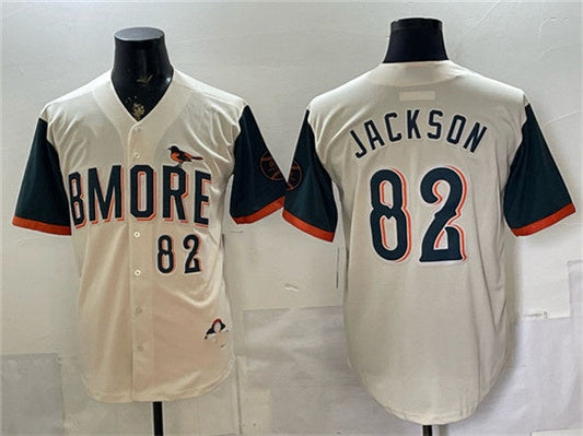 Baltimore Orioles #82 Jeremiah Jackson Natural 2026 City Connect Stadium Stitched Baseball Jersey - Main View