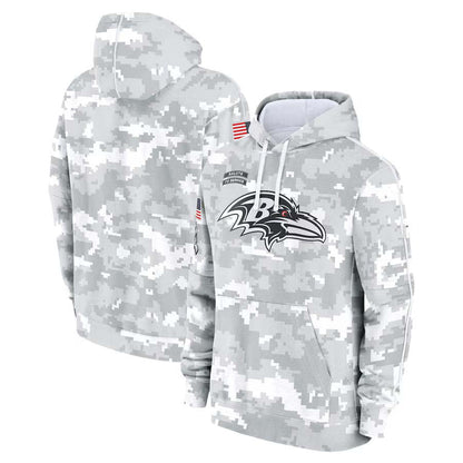 B.Ravens 2024 Salute To Service Club Pullover Hoodie Cheap sale Birthday and Christmas gifts Stitched American Football Jerseys - Main View