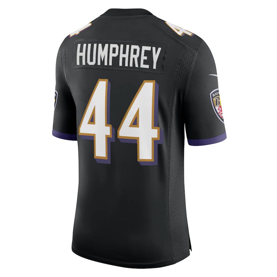 B.Ravens #44 Marlon Humphrey Black Vapor Limited Jersey Stitched American Football Jerseys - Main View
