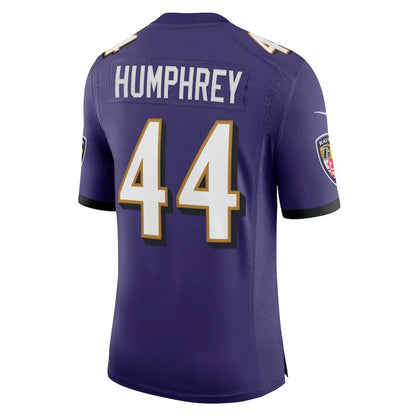 B.Ravens #44 Marlon Humphrey Purple Vapor Limited Jersey Stitched American Football Jerseys - Main View
