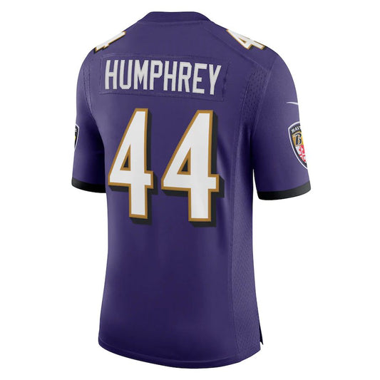 B.Ravens #44 Marlon Humphrey Purple Vapor Limited Jersey Stitched American Football Jerseys - Main View