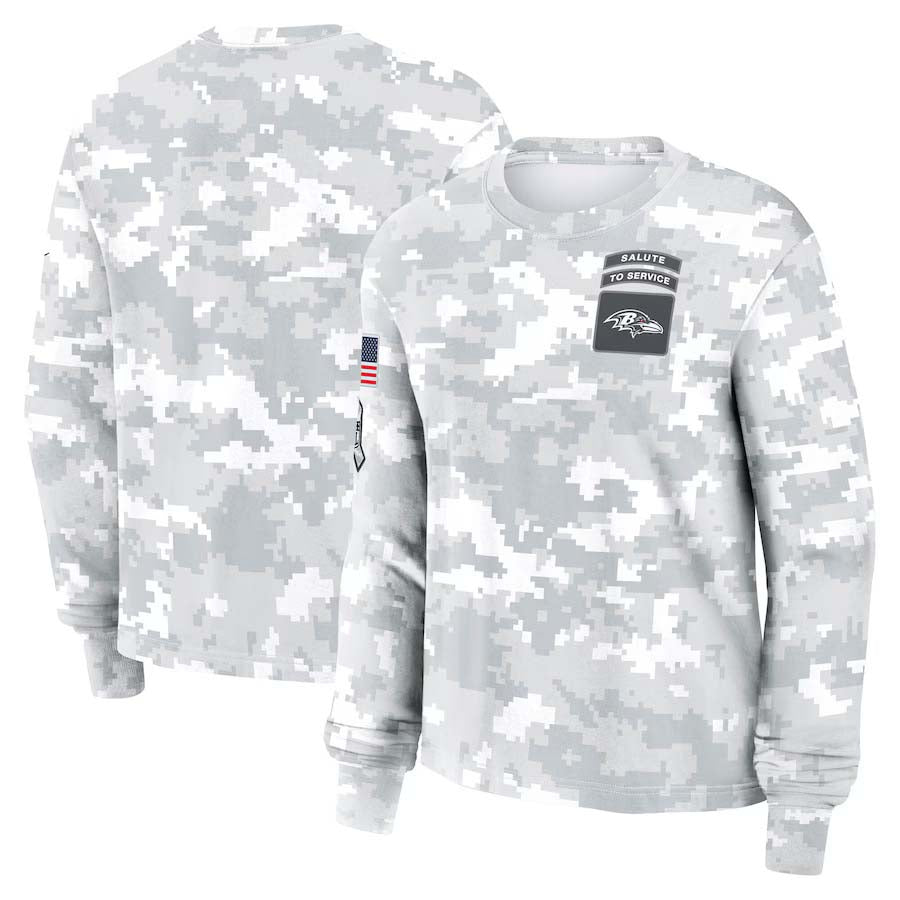 B.Ravens 2024 Salute To Service Club Pullover Cheap sale Birthday and Christmas gifts Stitched American Football Jerseys - Main View