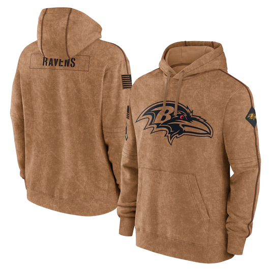 B.Ravens 2023 Salute To Service Club Pullover Hoodie Cheap sale Birthday and Christmas gifts Stitched American Football Jerseys - Main View