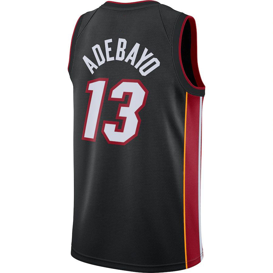 M.Heat #13 Bam Adebayo  2021-22 Swingman Jersey Icon Edition Black Stitched American Basketball Jersey - Main View