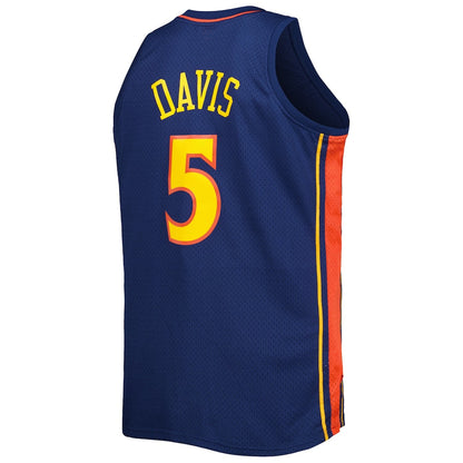 G.State Warriors #5 Baron Davis Mitchell & Ness Big & Tall Hardwood Classics 2006-07 Swingman Jersey  Navy Stitched American Basketball Jersey - Main View