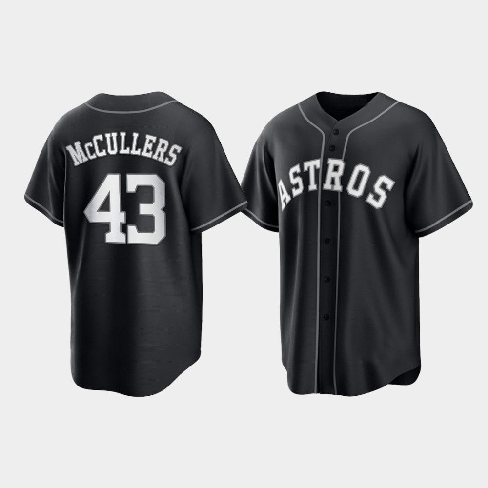 Baseball Houston Astros Lance McCullers 2021 All Black Fashion Jersey - Main View