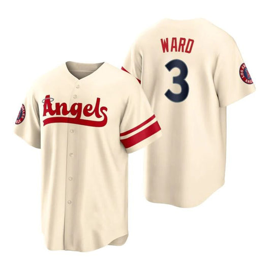 Baseball Jerseys Los Angeles Angels #3 Taylor Ward Cream Stitched 2022 City Connect Jersey Men Youth Women - Main View