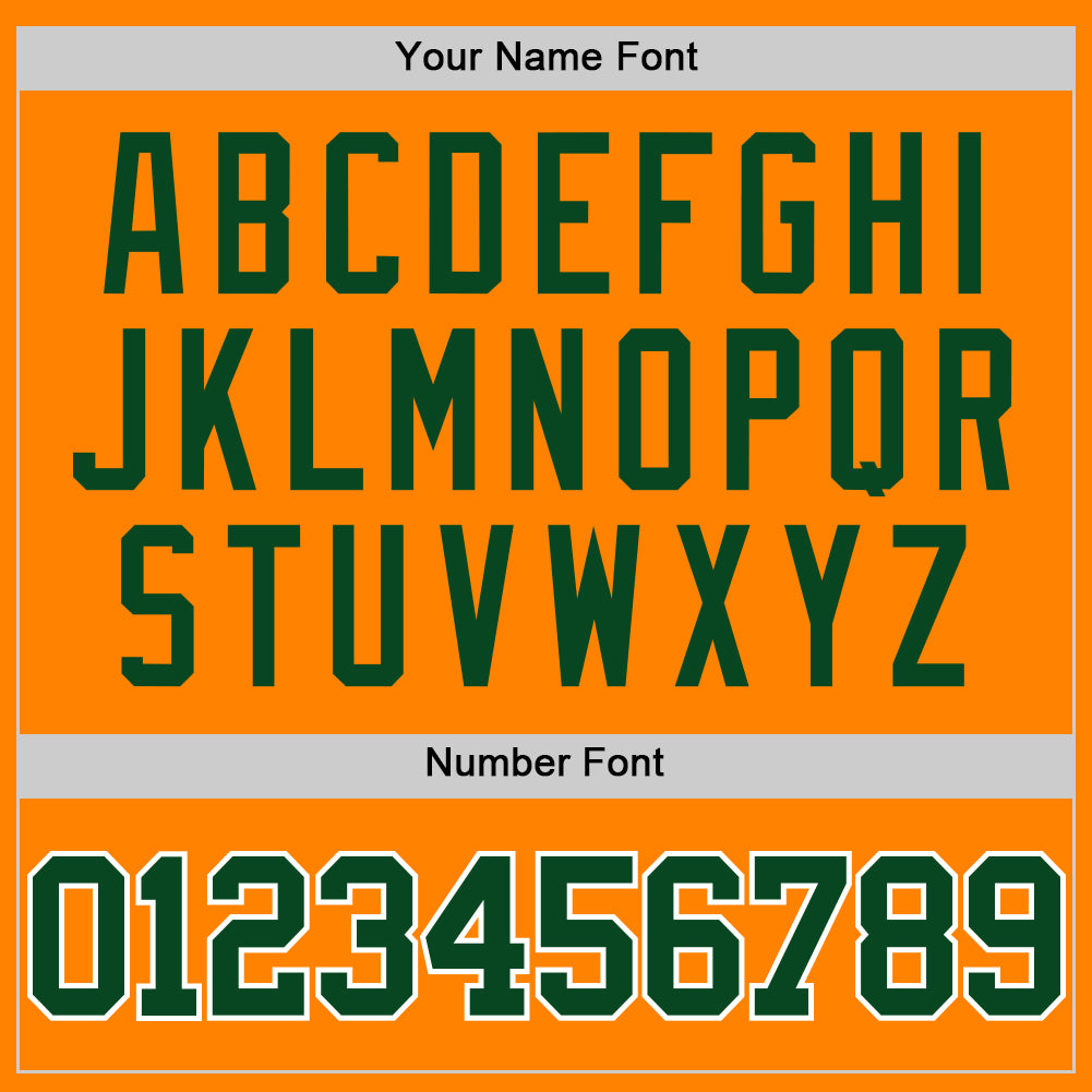 Custom Bay Orange Green-White Authentic Basketball Jersey view 4