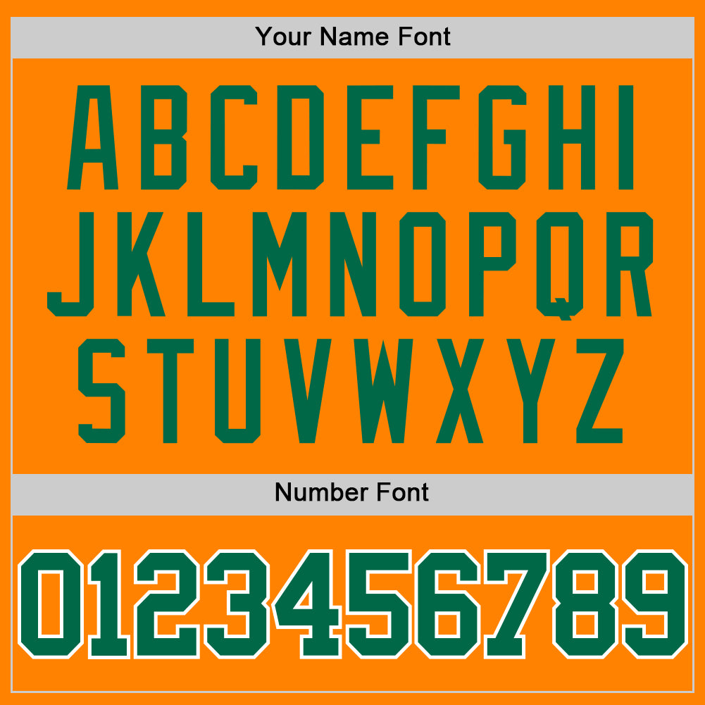 Custom Bay Orange Kelly Green-White Authentic Basketball Jersey view 4