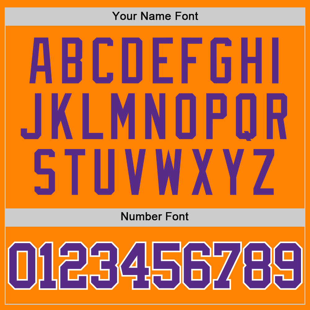 Custom Bay Orange Purple-White Authentic Basketball Jersey view 4