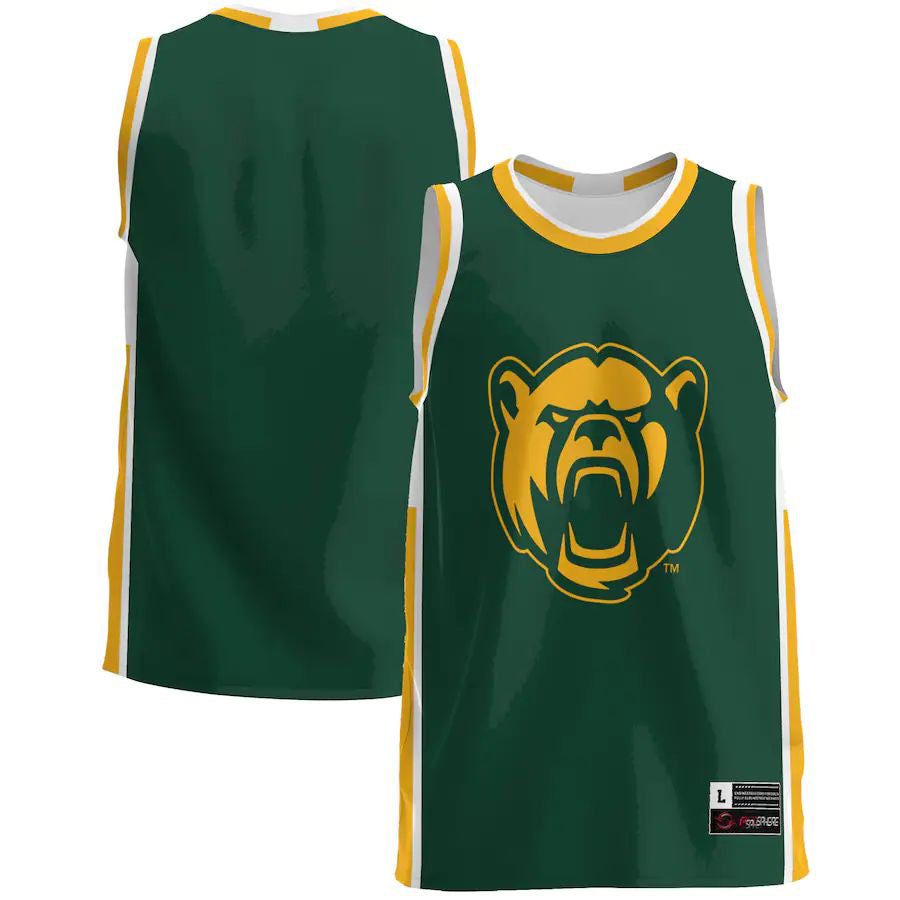 B.Bears Basketball Jersey Green Stitched American College Jerseys - Main View