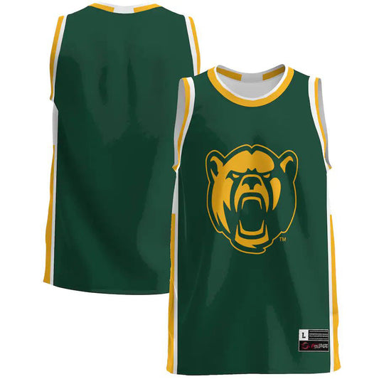 B.Bears Basketball Jersey Green Stitched American College Jerseys - Main View