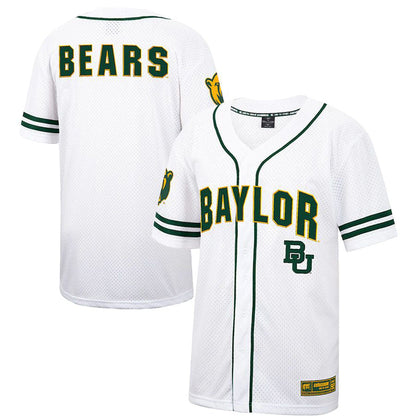 B.Bears Colosseum Free Spirited Baseball Jersey White Stitched American College Jerseys - Main View