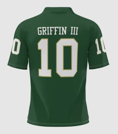 B.Bears GameDay #10 Robert Griffin III Greats Heisman Football Jersey - Green Stitched American College Jerseys - Main View