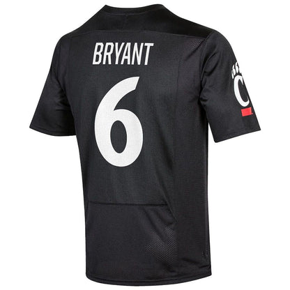 C.Bearcats #6 Ben Bryant Under Armour NIL Replica Football Jersey Black Stitched American College Jerseys - Main View