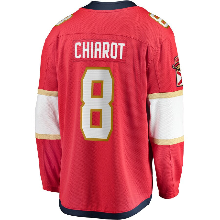 F.Panthers #8 Ben Chiarot Fanatics Branded Home Breakaway Player Jersey Red Stitched American Hockey Jerseys - Main View