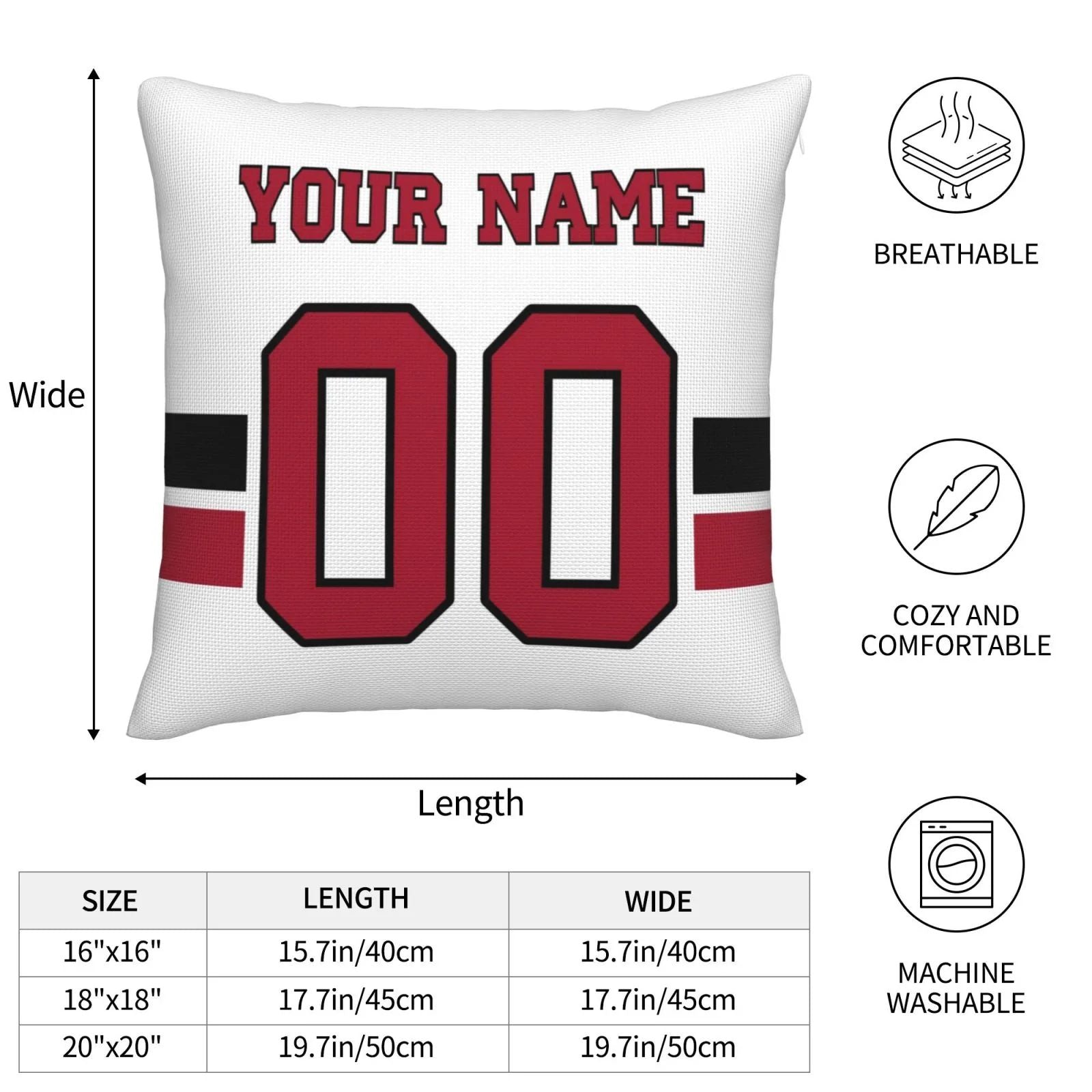 Custom A.Falcons Pillow Decorative Throw Pillow Case - Print Personalized Football Team Fans Name & Number Birthday Gift Football Pillows view 9