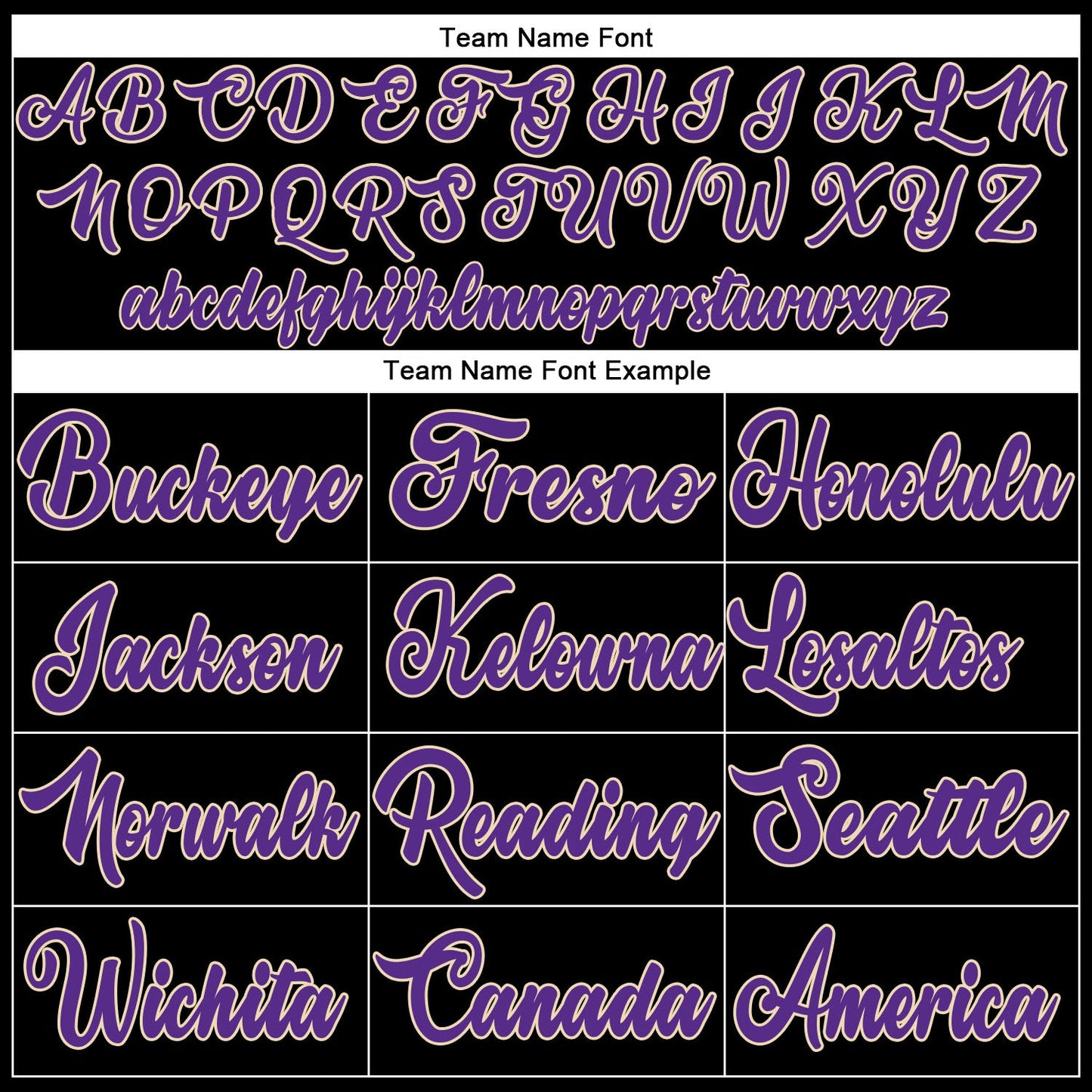 Custom Black Purple-Cream Authentic Baseball Jersey view 4