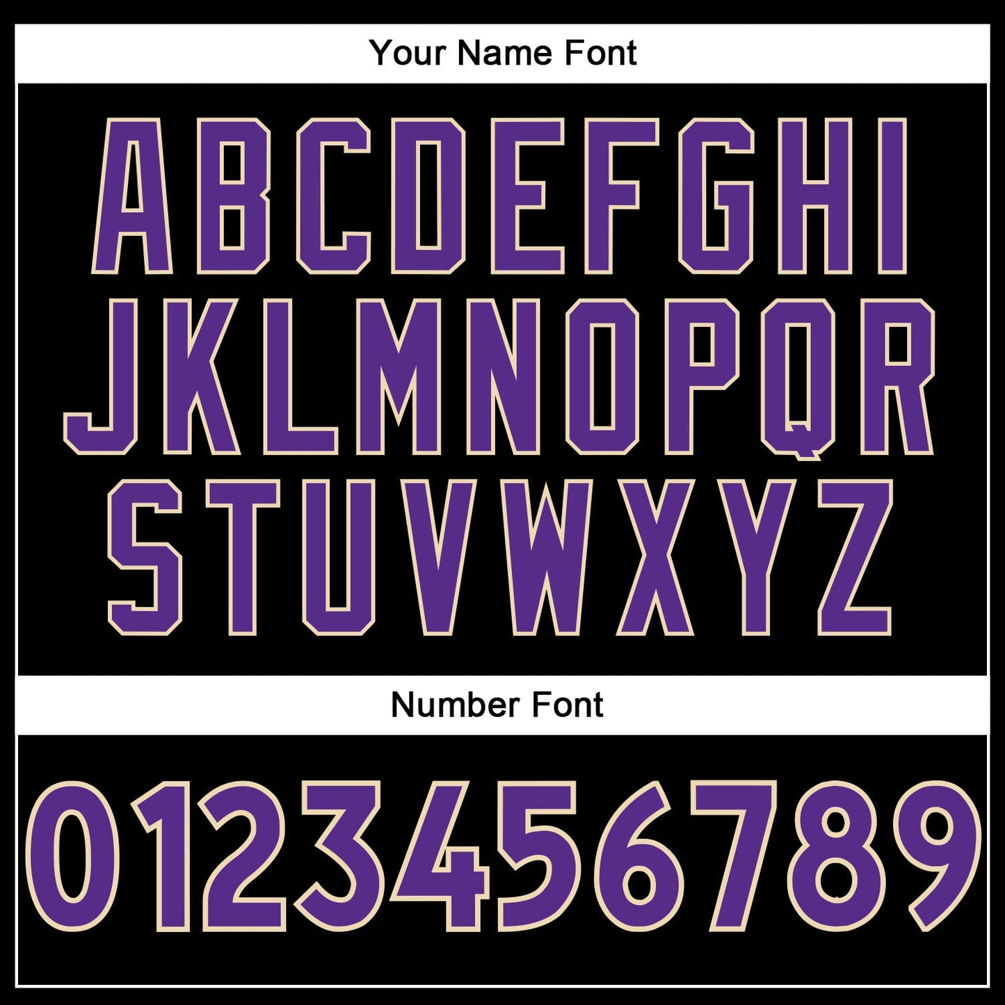 Custom Black Purple-Cream Authentic Baseball Jersey view 5