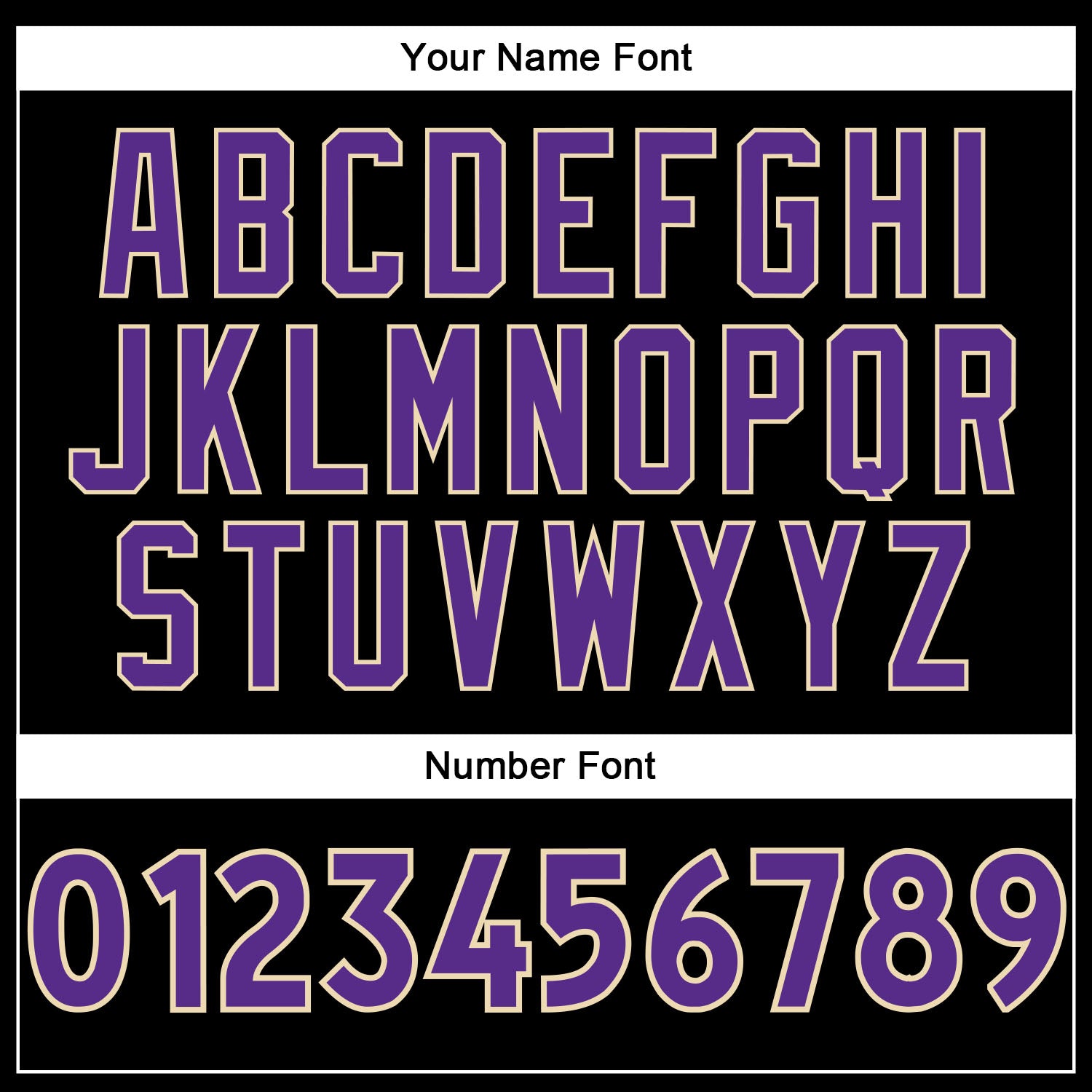 Custom Black Purple-Cream Authentic Baseball Jersey view 5