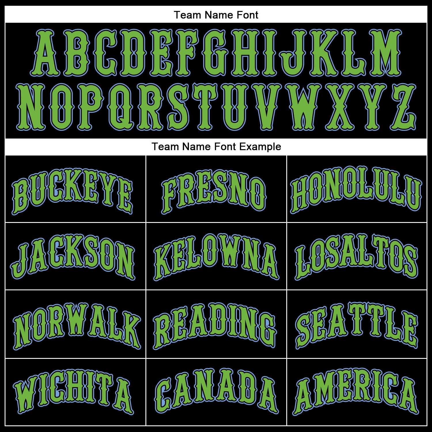 Custom Black Light Blue Pinstripe Neon Green Authentic Baseball Jersey view 4