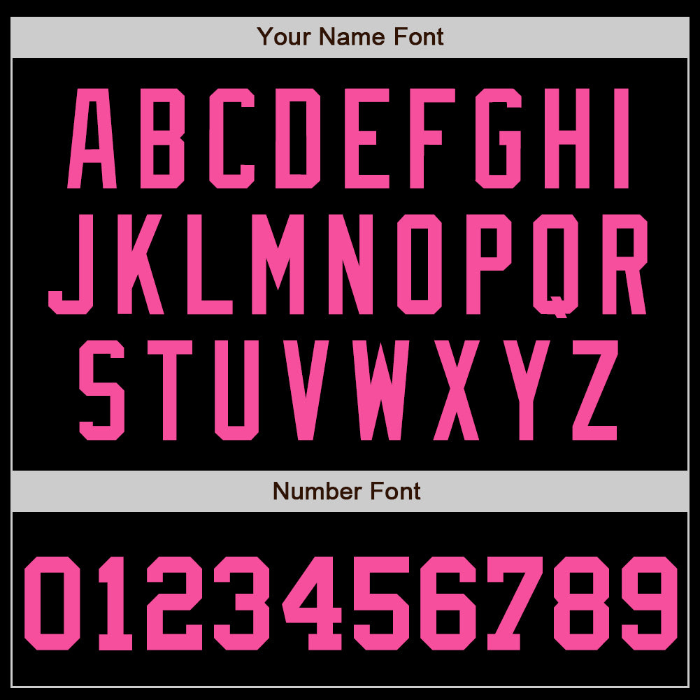 Custom Black Pink Authentic Baseball Jersey view 4