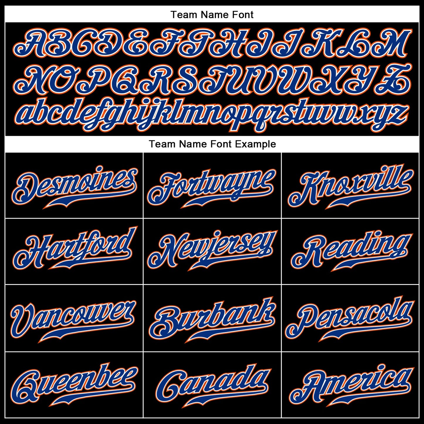 Custom Black Royal-Orange Authentic Sleeveless Baseball Jersey view 3