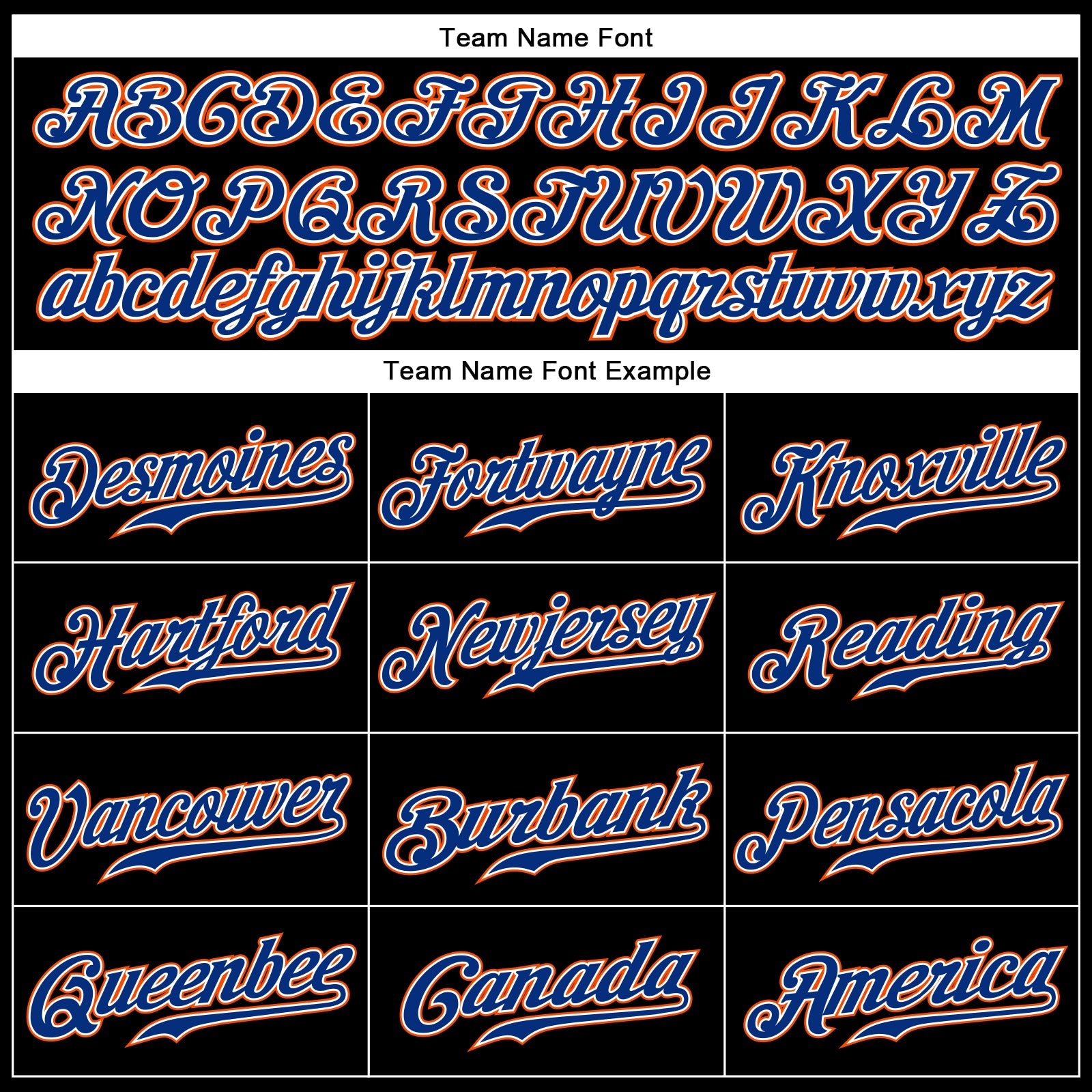 Custom Black Royal-Orange Authentic Sleeveless Baseball Jersey view 3