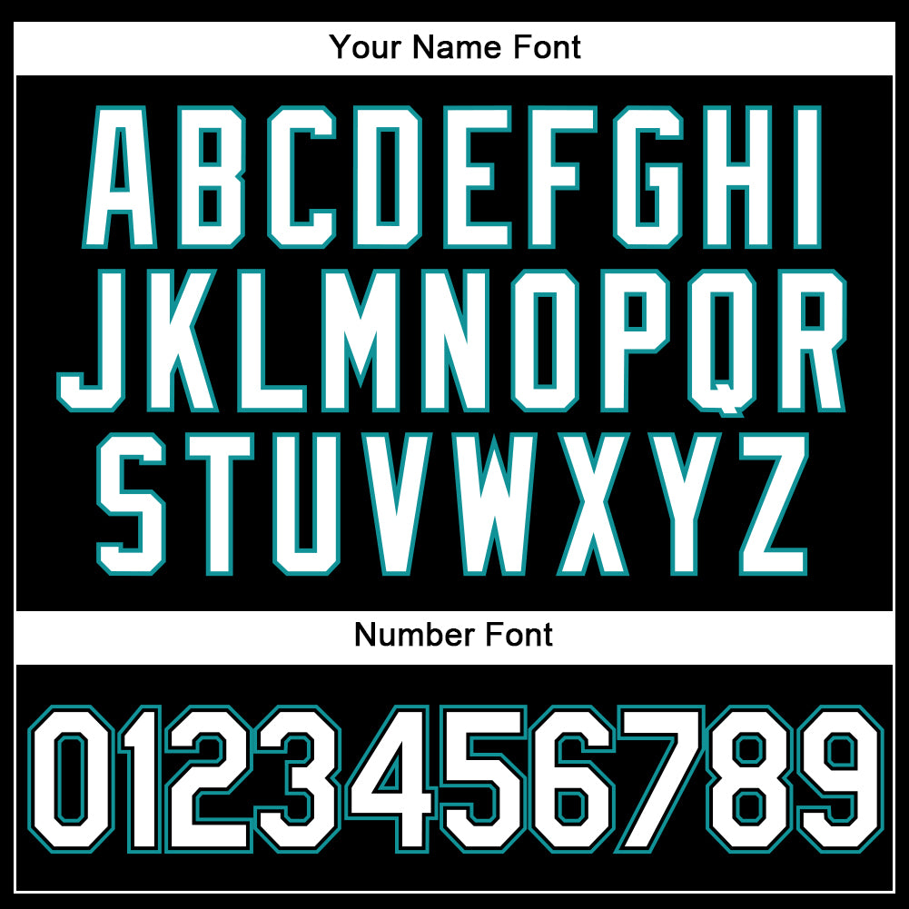 Custom Black White-Teal Authentic Sleeveless Baseball Jersey view 4