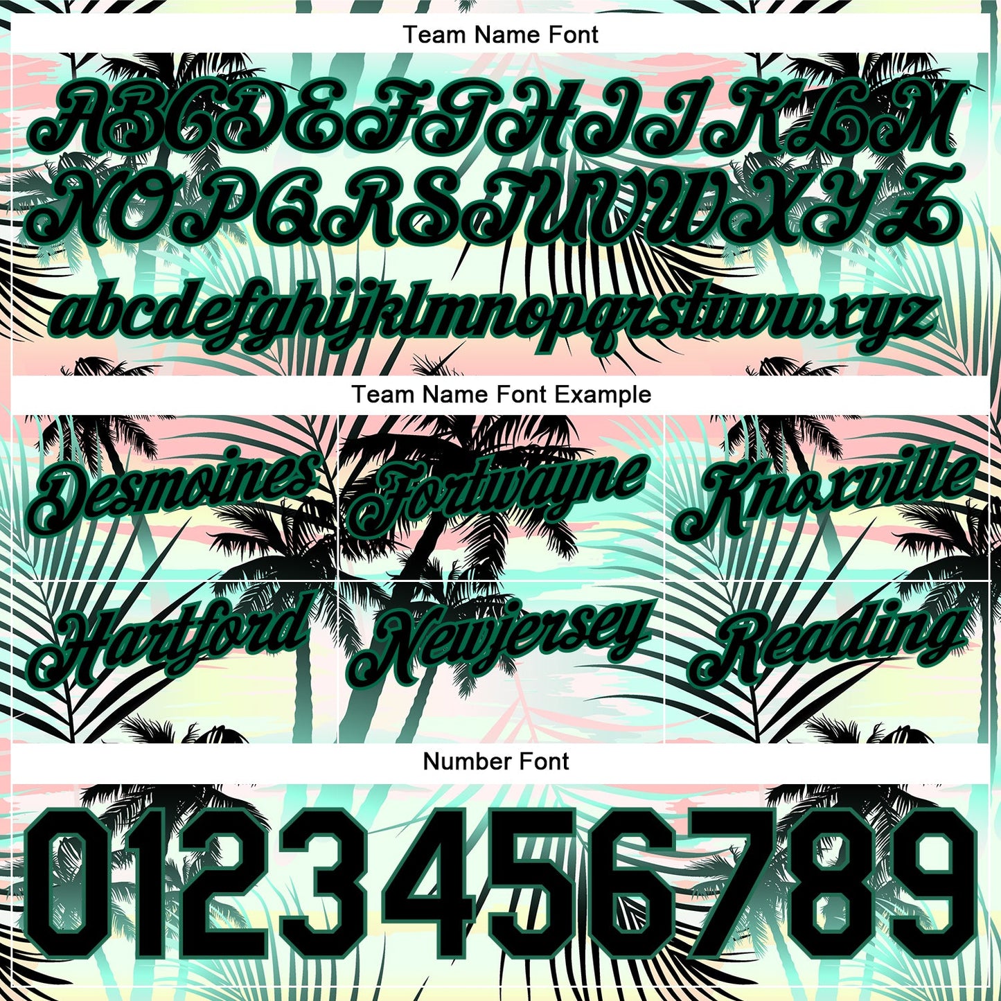 Custom Black Black-Kelly Green 3D Pattern Design Tropical Palm Leaves Authentic Basketball Shorts view 3