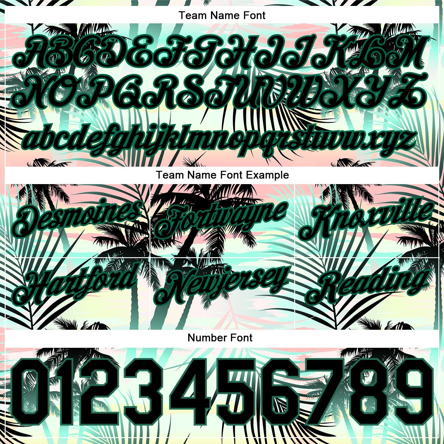 Custom Black Black-Kelly Green 3D Pattern Design Tropical Palm Leaves Authentic Basketball Shorts view 3
