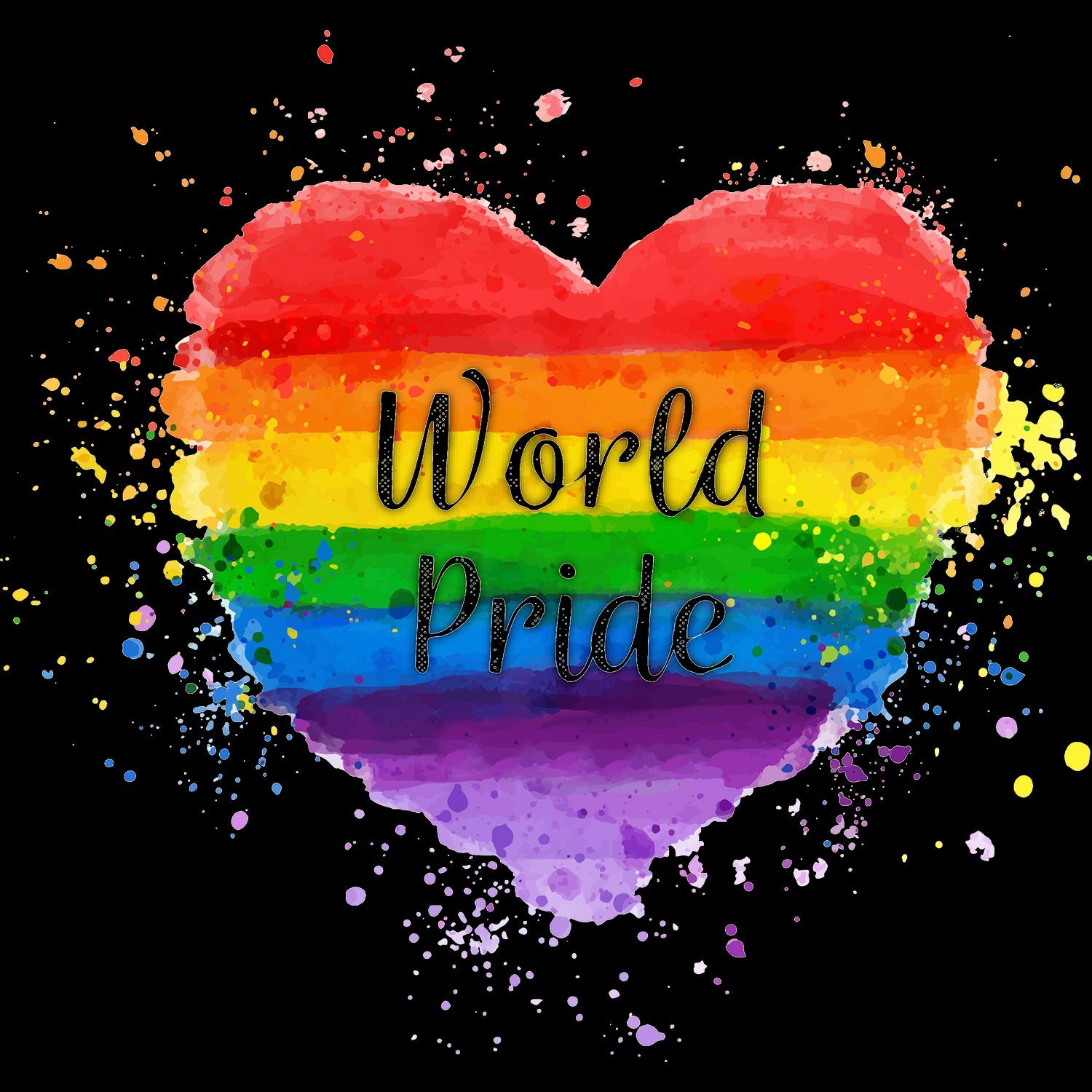 Custom Black Purple-Orange Rainbow Colored Heart For World Pride LGBT Authentic Baseball Jersey view 2