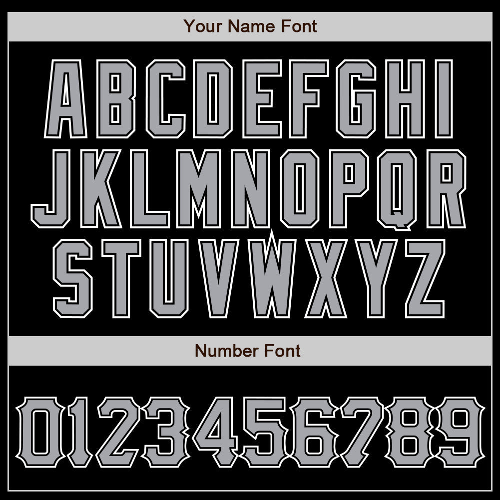 Custom Black Gray-White Authentic Baseball Jersey view 5