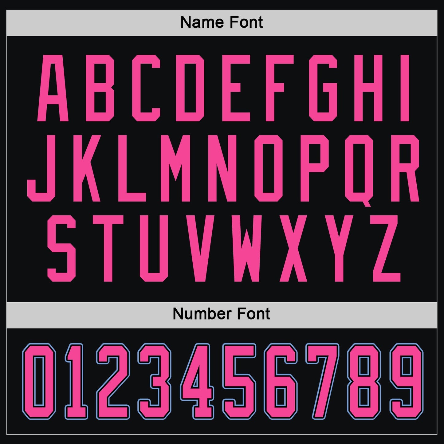 Custom Black Pink-Light Blue Hockey Jersey view 4