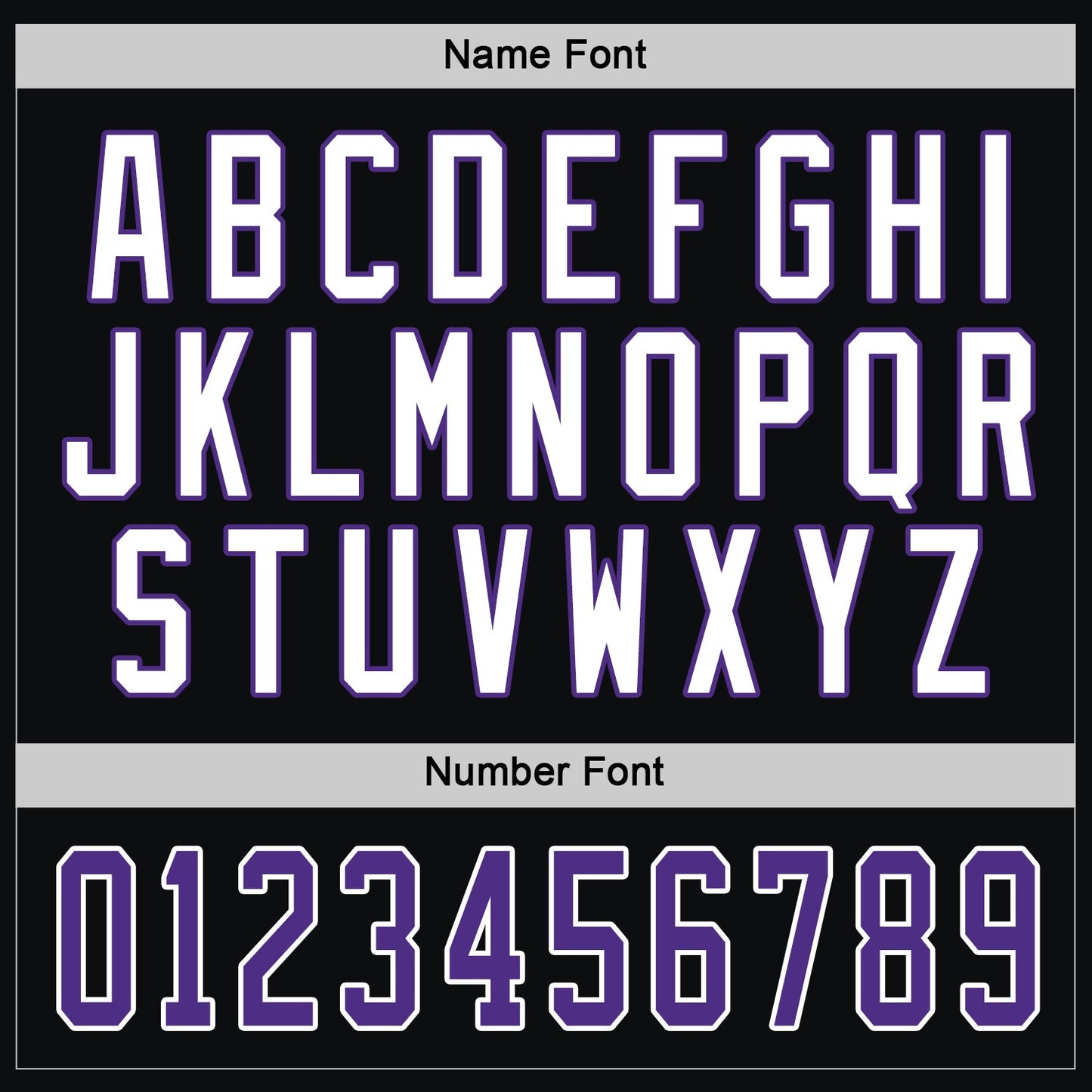 Custom Black Purple-White Hockey Jersey view 4