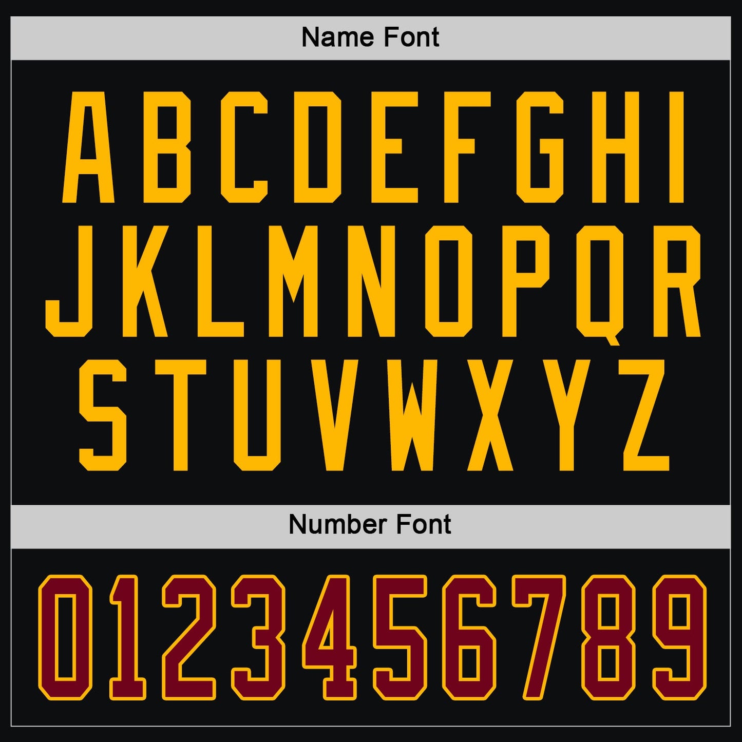 Custom Black Maroon-Gold Hockey Jersey view 4