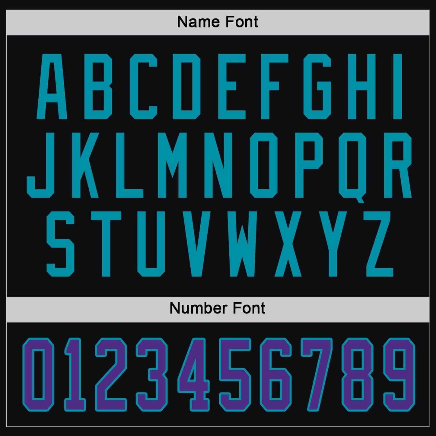 Custom Black Purple-Teal Hockey Jersey view 5