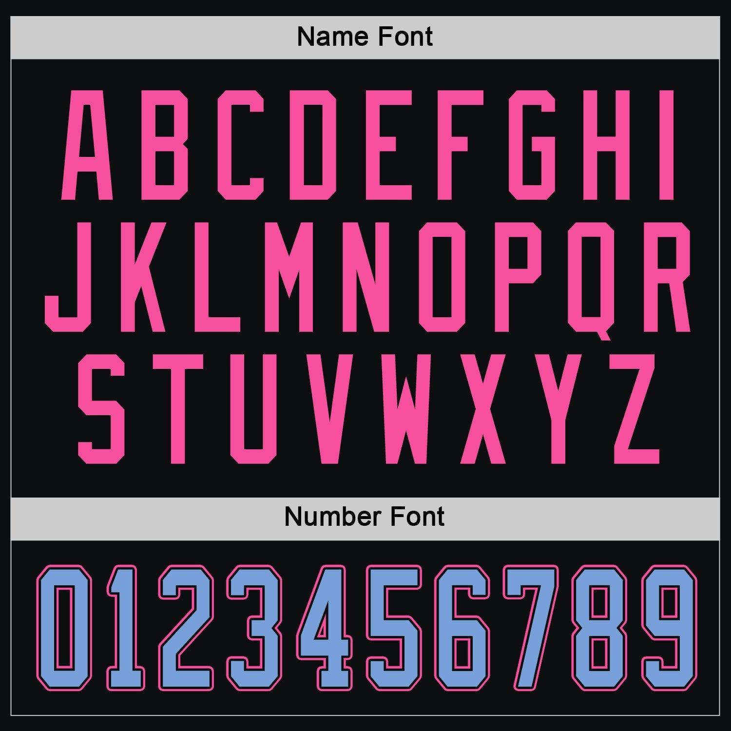 Custom Black Light Blue-Pink Hockey Jersey view 4