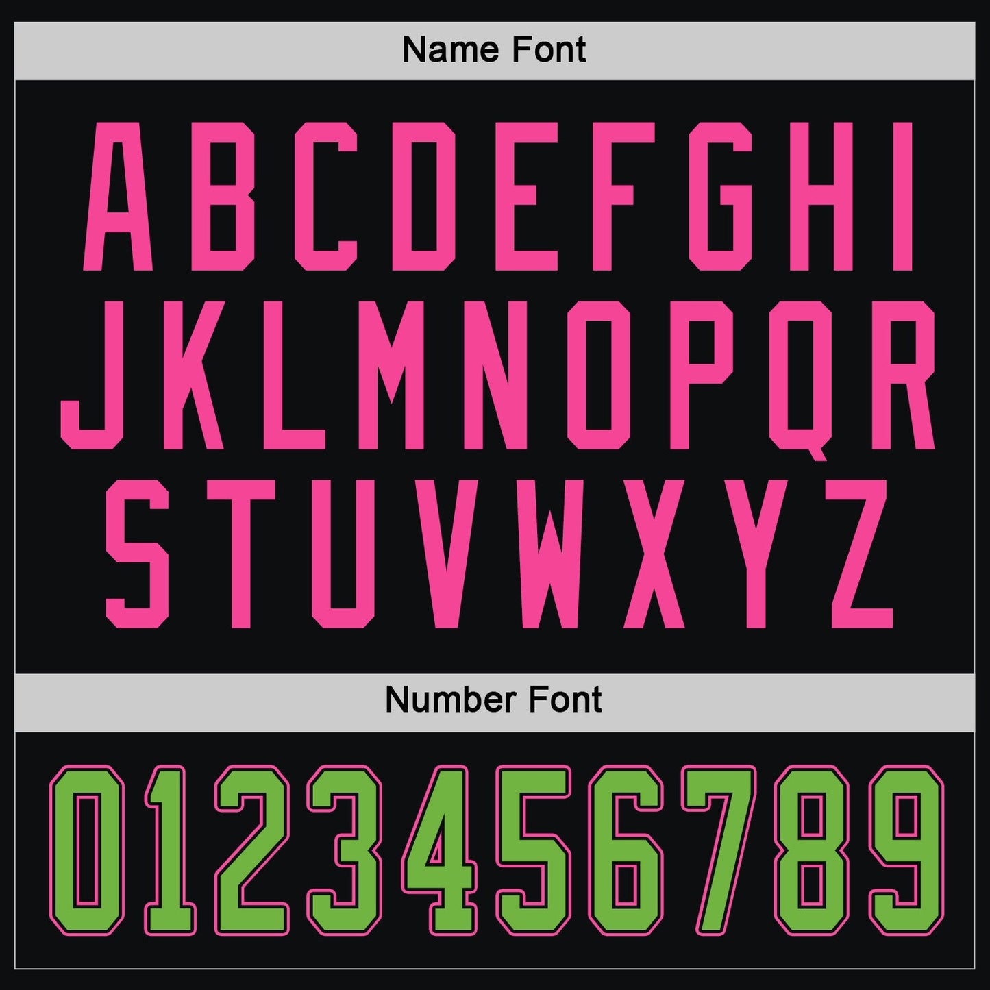 Custom Black Neon Green-Pink Hockey Jersey view 4